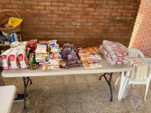 Food and clothes donations for UP Program in Honduras